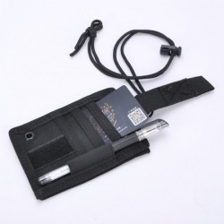 Cross-border tactical waterproof ID bag, multi-functional ID holder, military enthusiast gear, portable ID card holder, transparent badge holder, simple