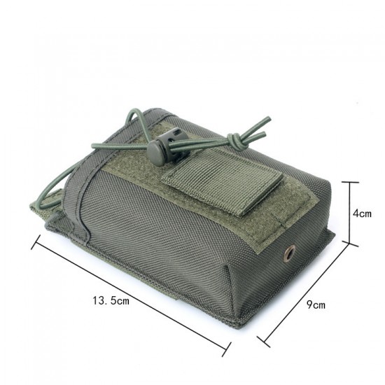 Outdoor multi-functional walkie-talkie bag, Molle tactical walkie-talkie bag, military enthusiast outdoor sports camouflage accessory bag
