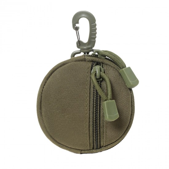 Eason outdoor nylon waterproof coin expansion zero wallet headphone protection bag round small hanging bag key bag polyester