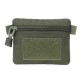 Outdoor military enthusiast pocket money storage bag 1000D zipper bag coin card bag card sleeve identification bag tactical handbag