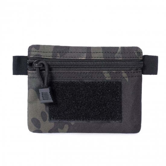 Outdoor military enthusiast pocket money storage bag 1000D zipper bag coin card bag card sleeve identification bag tactical handbag
