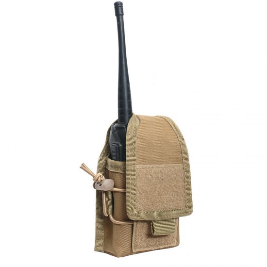 New outdoor sports walkie-talkie bag, multi-functional wireless pager case, Molle tactical cell phone waist bag