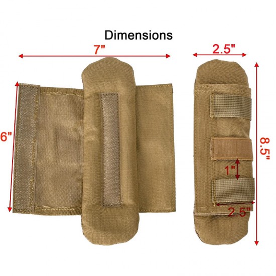 Molded tactical shoulder pad, double backpack, anti-slip shoulder pad, computer bag, camera bag, shoulder pad, nylon
