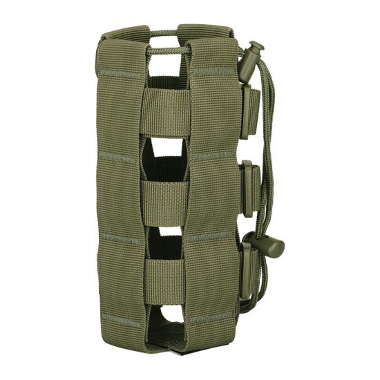Outdoor tactical water bottle bag, MOLLE system water bottle bag, multi-functional portable water bottle protective case for cycling