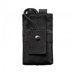 Multifunctional MOLLE tactical walkie-talkie pouch, CS camouflage waist bag accessory pouch, military enthusiast outdoor walkie-talkie pouch