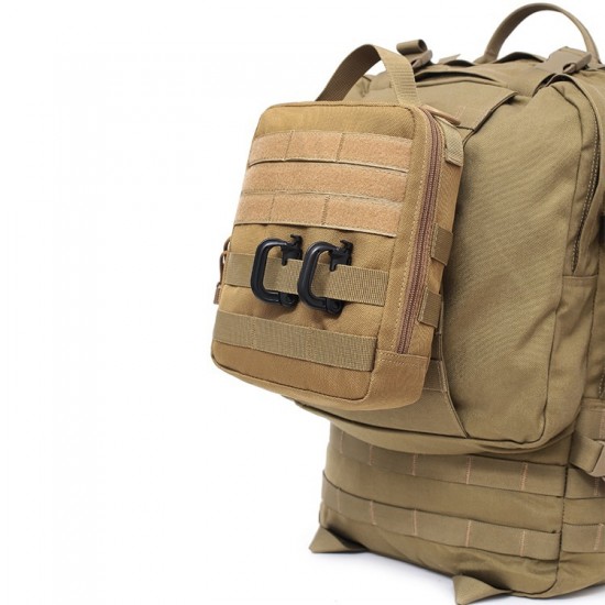 Outdoor tactical handbag, MOLLE accessory bag, nylon waterproof first aid survival bag, storage medical waist bag