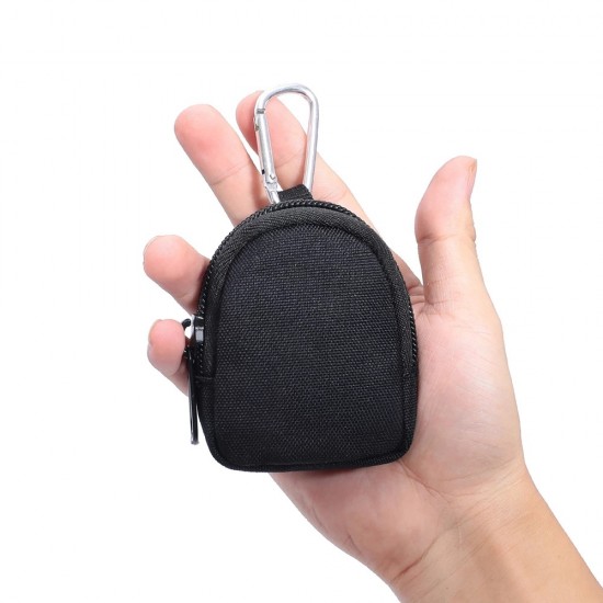 Tactical key bag outdoor triangular clip round part bag headphones bag USB drive U shield portable headphone protection bag