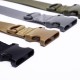 Outdoor sports belt, mountaineering nylon plastic buckle canvas belt, instant opening tactical belt for men