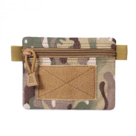 Outdoor military enthusiast pocket money storage bag 1000D zipper bag coin card bag card sleeve identification bag tactical handbag