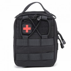 Military enthusiast tactical medical storage bag, first aid kit, multifunctional shoulder and crossbody bag, outdoor hiking and camping toiletry bag