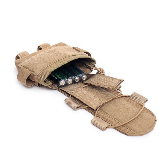 Tactical helmet battery storage bag, outdoor training MK2 helmet accessory bag, multi-functional helmet storage bag