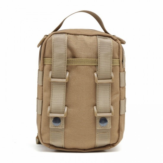 Military enthusiast tactical medical storage bag, first aid kit, multifunctional shoulder and crossbody bag, outdoor hiking and camping toiletry bag