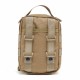Military enthusiast tactical medical storage bag, first aid kit, multifunctional shoulder and crossbody bag, outdoor hiking and camping toiletry bag