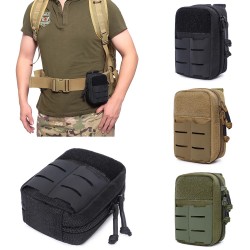 Nylon tactical medical kit, MOLLE accessory waist bag, multifunctional outdoor climbing storage bag, drop shipping