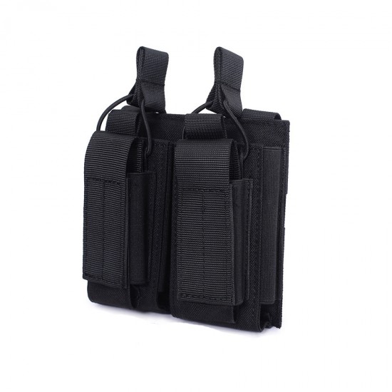 New tactical two-link pouch, triple magazine pouch accessory, pistol magazine pouch, military enthusiast multi-purpose storage bag