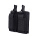 New tactical two-link pouch, triple magazine pouch accessory, pistol magazine pouch, military enthusiast multi-purpose storage bag