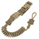 Outdoor military enthusiast multi-functional tactical gun strap rope, safety rope, anti-loss spring elastic keychain strap