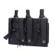 New tactical triple-link pouch, triple magazine pouch with attachment, pistol magazine pouch, multi-purpose storage bag for military enthusiasts