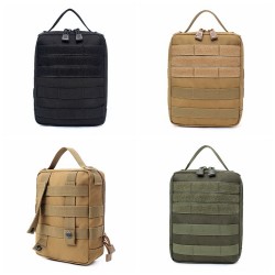 Outdoor tactical handbag, MOLLE accessory bag, nylon waterproof first aid survival bag, storage medical waist bag