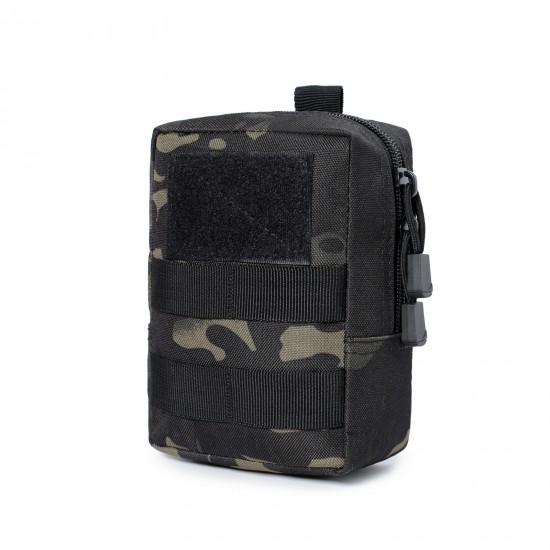 MOLLE tactical bag tactical enthusiast accessory bag EDC outdoor toolkit bag first aid bag emergency bag camouflage tactical waist bag