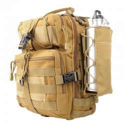 Outdoor tactical elastic water bottle pouch, multifunctional military enthusiast outdoor sports water bottle holder, Molle accessory waist bag