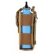 Outdoor military enthusiast supplies, CS tactical gear, universal MOLLE walkie-talkie bag, outdoor portable water bottle bag