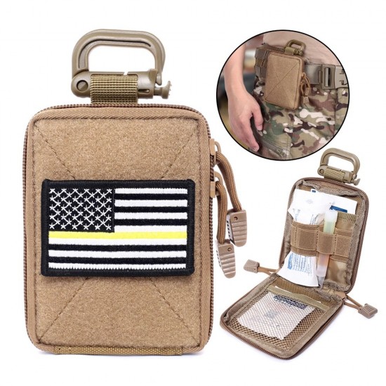Outdoor medical storage bag, portable small medical bag, tactical enthusiast tactical small waist bag, multi-functional toolkit bag