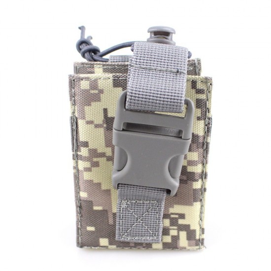 Outdoor sports tactical Molle walkie-talkie bag, wireless pager bag, multifunctional military enthusiast accessory waist bag