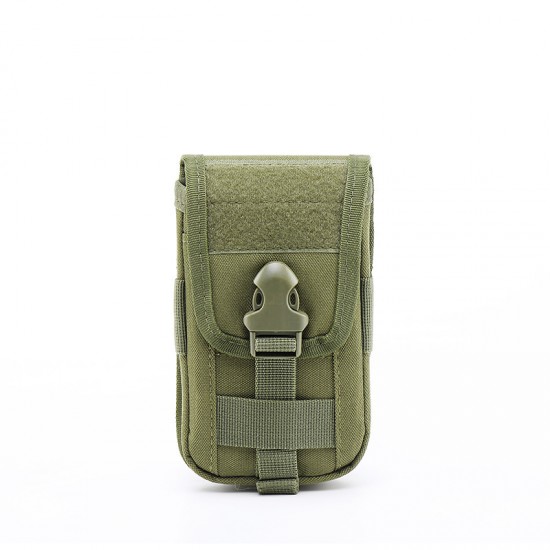 EDC mobile stand, smart phone storage bag, tactical Molle bag, tactical mobile bag, double-layer flap bag, charging battery bag