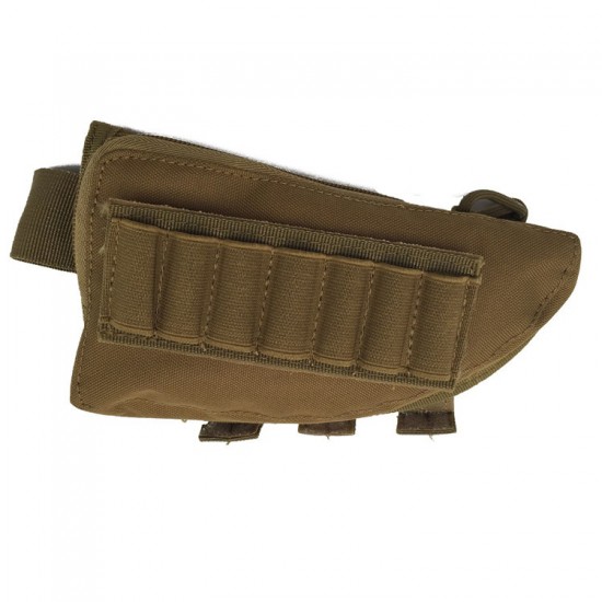 Outdoor multifunctional tactical cheek support pouch, hunting and shooting CS12G shotgun pouch, rifle buttstock accessory pouch
