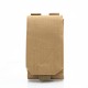 Military enthusiast outdoor 6-inch casual phone bag Multifunctional MOLLE accessory pouch, tactical camouflage cell phone waist bag