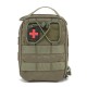 Military enthusiast tactical medical storage bag, first aid kit, multifunctional shoulder and crossbody bag, outdoor hiking and camping toiletry bag