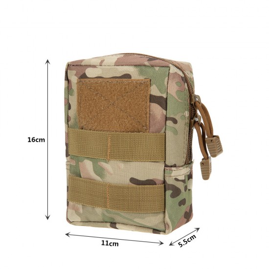 MOLLE tactical bag tactical enthusiast accessory bag EDC outdoor toolkit bag first aid bag emergency bag camouflage tactical waist bag
