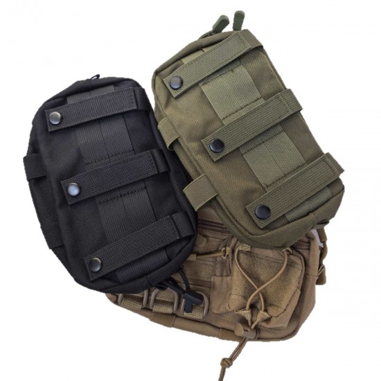 Outdoor military enthusiast bag, special individual first aid kit, laser medical kit, tactical Molle system waist bag accessory bag
