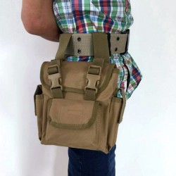 Military enthusiast outdoor legging bag, multifunctional large-capacity tactical leg holster, cycling legging tool waist bag