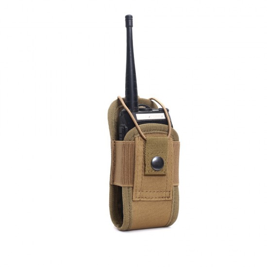 New outdoor tactical walkie-talkie MOLLE accessory bag tactical enthusiast camouflage accessory bag multi-functional walkie-talkie bag
