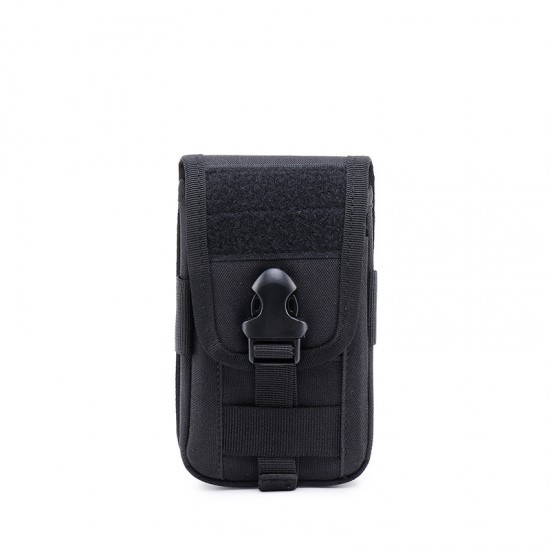 EDC mobile stand, smart phone storage bag, tactical Molle bag, tactical mobile bag, double-layer flap bag, charging battery bag