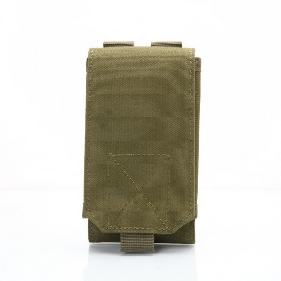 Military enthusiast outdoor 6-inch casual phone bag Multifunctional MOLLE accessory pouch, tactical camouflage cell phone waist bag