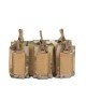 New tactical triple pouch accessory, pistol magazine pouch, field vest, multi-function outdoor storage bag