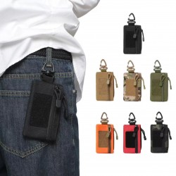 Outdoor tactical wallet EDC small tool organizing storage waist bag card sleeve identification bag hand-held bag wallet nylon