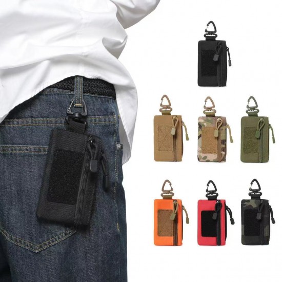 Outdoor tactical wallet EDC small tool organizing storage waist bag card sleeve identification bag hand-held bag wallet nylon