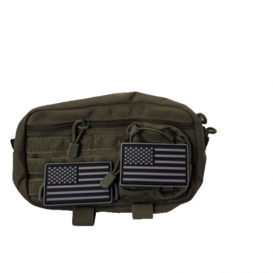 Outdoor military enthusiast bag, special individual first aid kit, laser medical kit, tactical Molle system waist bag accessory bag