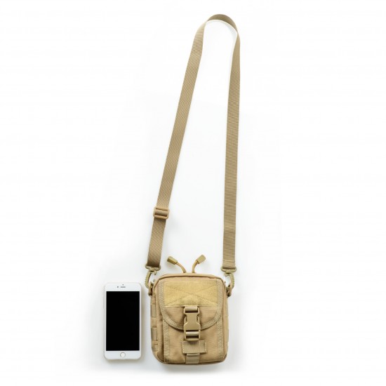 New tactical waist bag, outdoor portable hip-hop casual small shoulder bag, storage bag, coin and key holder, factory direct