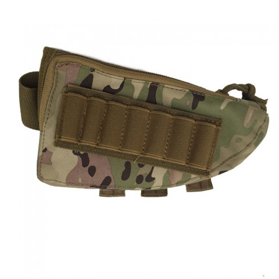 Outdoor multifunctional tactical cheek support pouch, hunting and shooting CS12G shotgun pouch, rifle buttstock accessory pouch