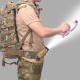 Tactical outdoor flashlight case multi-functional 360-degree rotating universal flashlight waist case military enthusiast sports bag