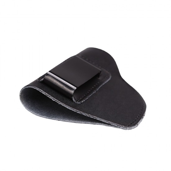 Lightweight and durable cowhide concealed gun bag for military enthusiasts, soft revolver leather waist holster, inside waist tactical holster