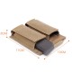 Outdoor tactical triple clip bag military enthusiast quick-release clip kit MOLLE accessory waist bag multi-functional EDC toolkit bag