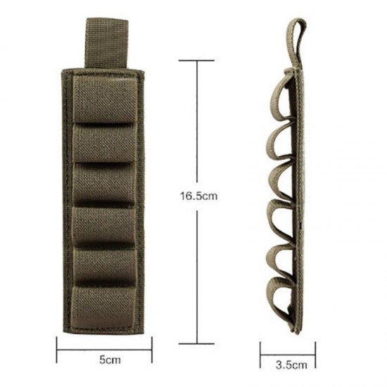 Outdoor 6-hole shotgun patch accessory, multi-function tactical Velcro, bulk tool Velcro, bullet bag