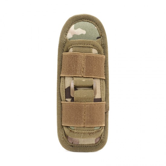 Tactical outdoor flashlight case multi-functional 360-degree rotating universal flashlight waist case military enthusiast sports bag