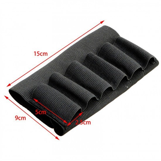 Outdoor tactical rifle stock ammunition pouch, 6+2 shotgun ammunition pouch, 12G ammunition pouch, 8-hole shotgun cheek support